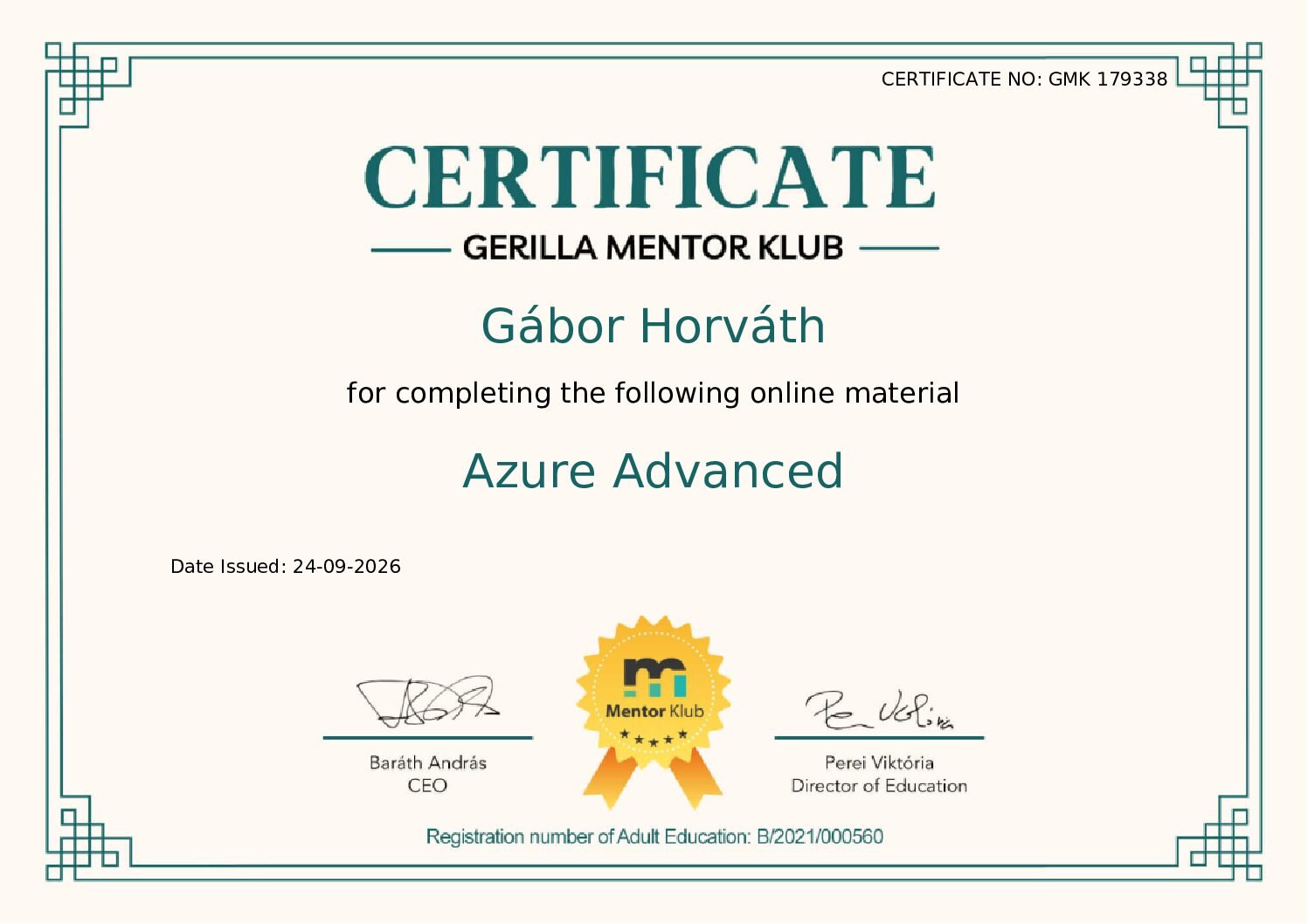 Gerilla Mentor Klub – Azure Advanced