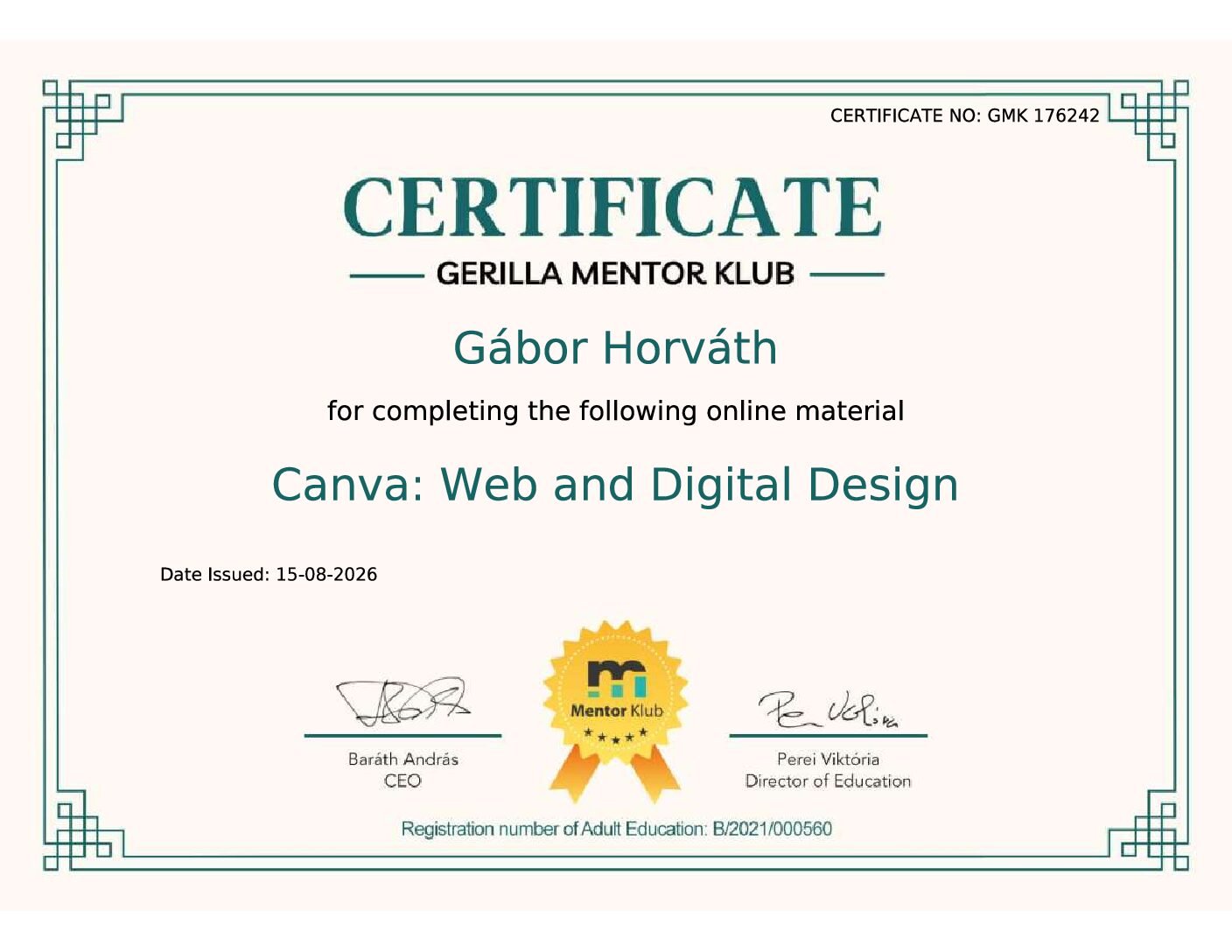 Gerilla Mentor Klub – Canva: Web and Digital Design