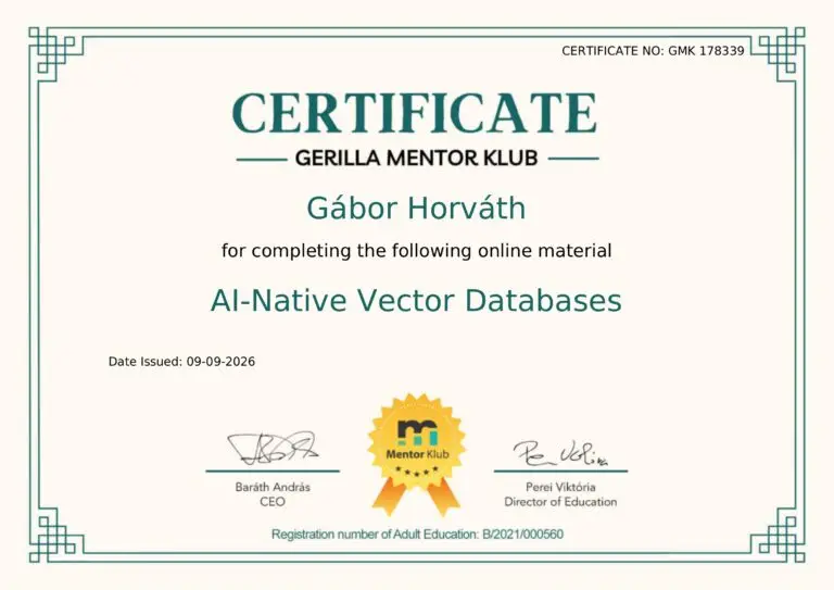 Gerilla Mentor Klub – AI-Native Vector Databases